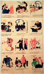 Russische Eisenbahnwerbung, ca. 1921